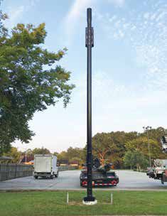 This Small Cell Services tower augments existing cellular coverage and converts it to 5G allowing for 5G coverage to reach more communities without a complete overhaul of legacy cellular infrastructure.